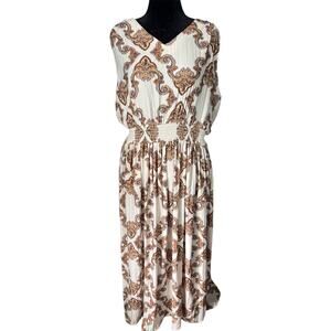 110. EST 1946 Womans Western BoHo Maxi Patterned Dress Size:18/20WP